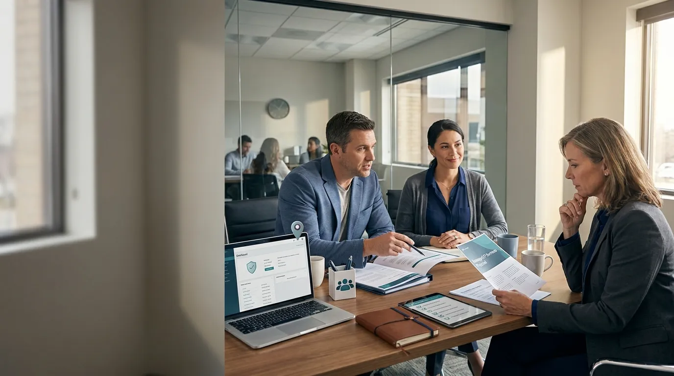 Business owner evaluating managed service provider proposals and asking key questions