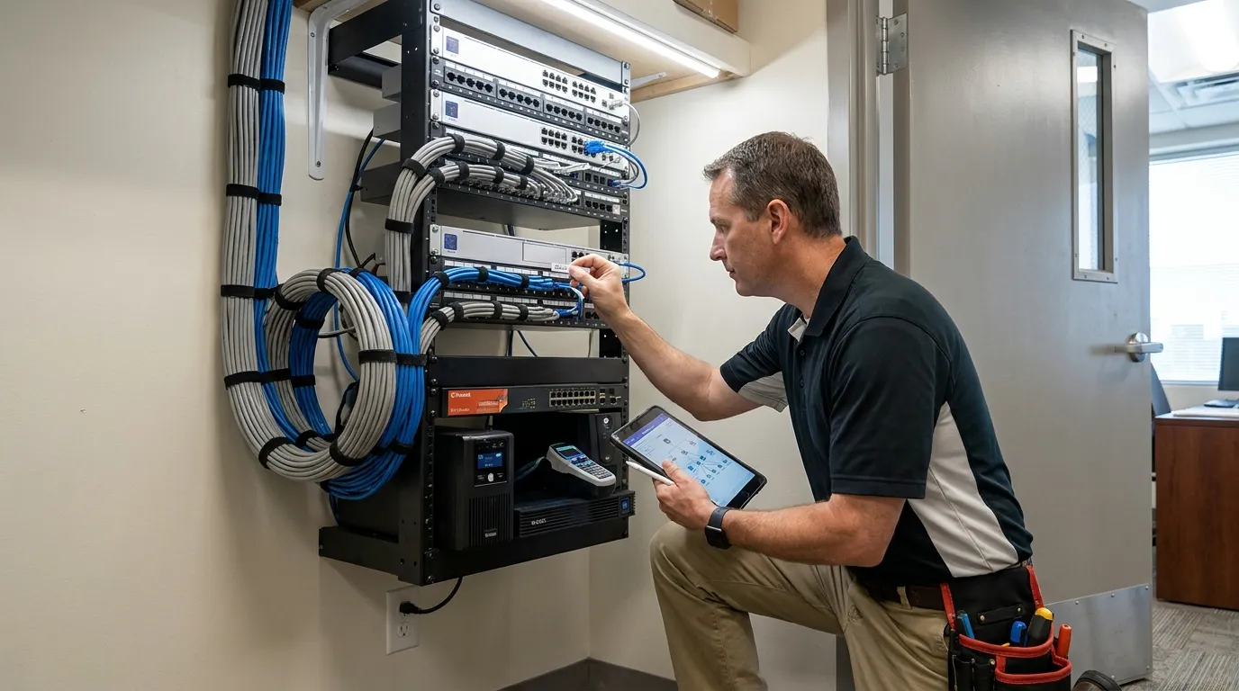 Technician_documenting_network